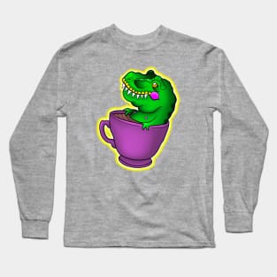 Dinosaur loves coffee Long Sleeve T-Shirt